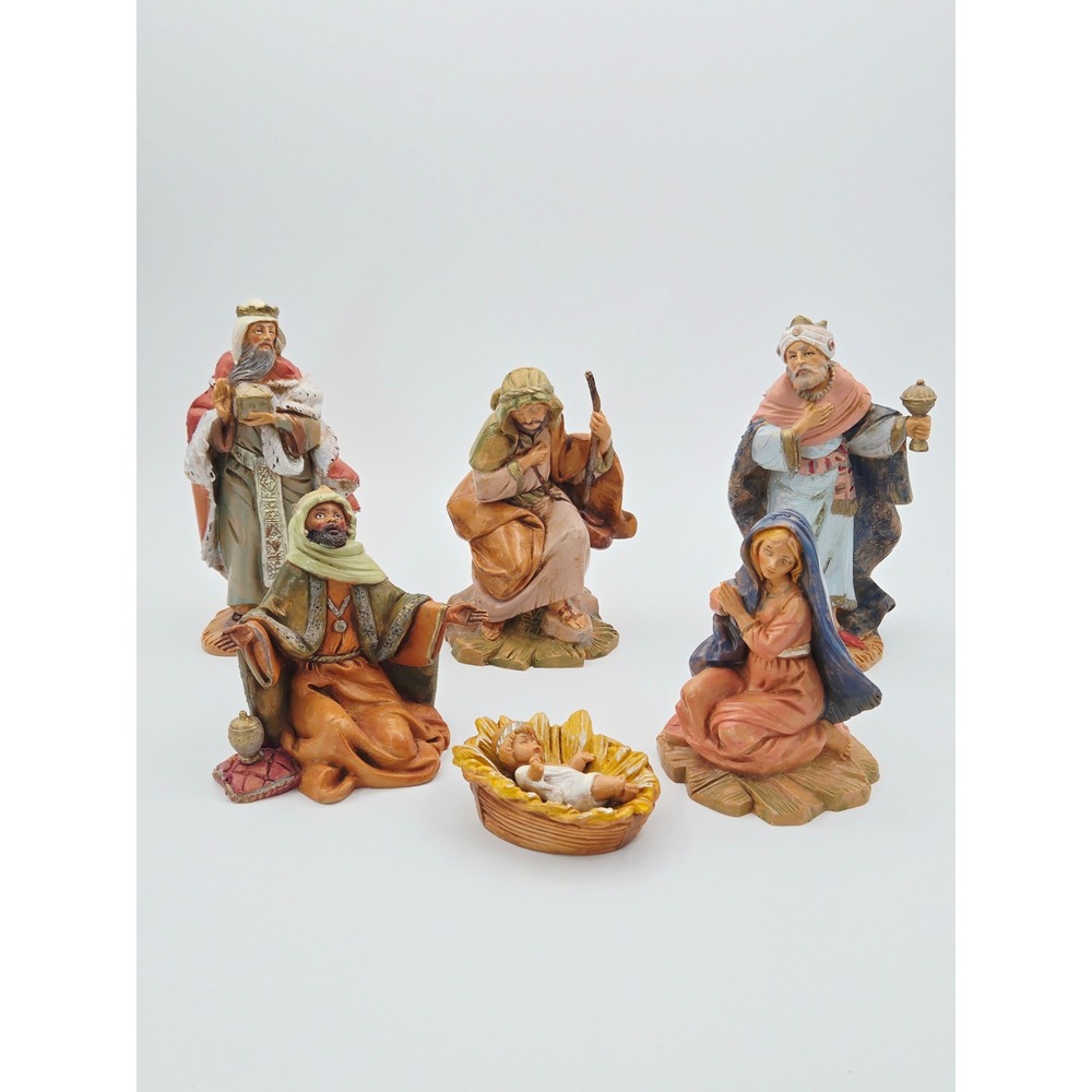Fontanini Simonelli 7 Piece Nativity Set Three Wise Men Holy Family Italy